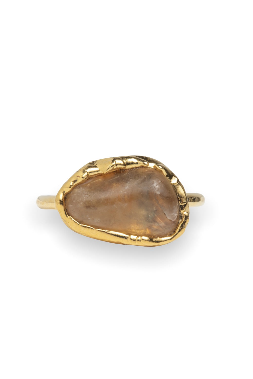 Crystal Aura Ring in Gold - Tea & Tequila