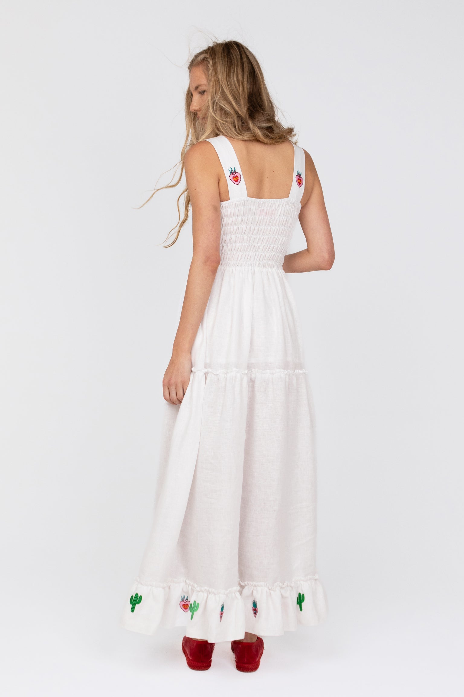 Luna Linen Salsa Dress - Tea & Tequila