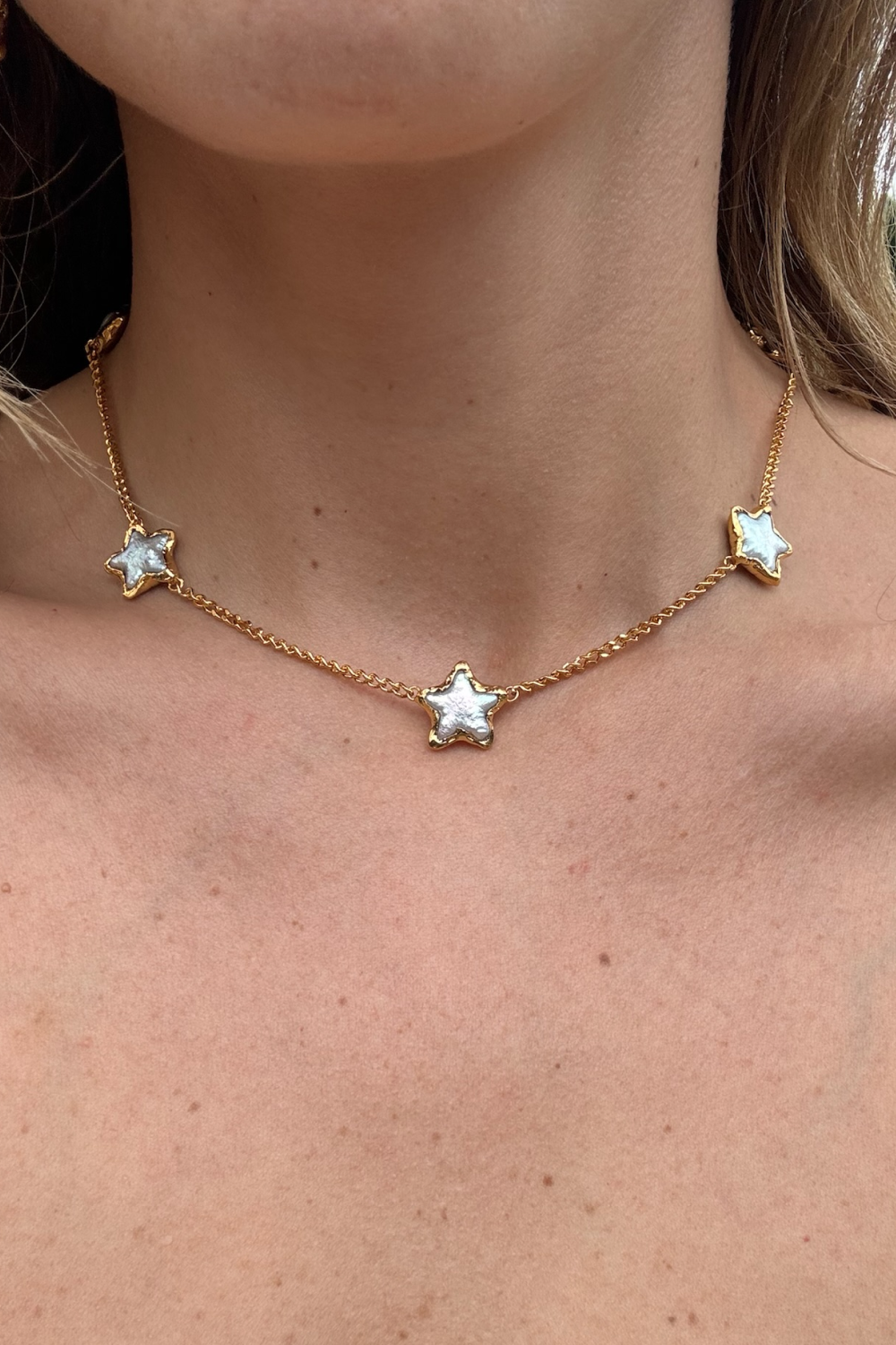 Pearl Star Necklace - Tea & Tequila