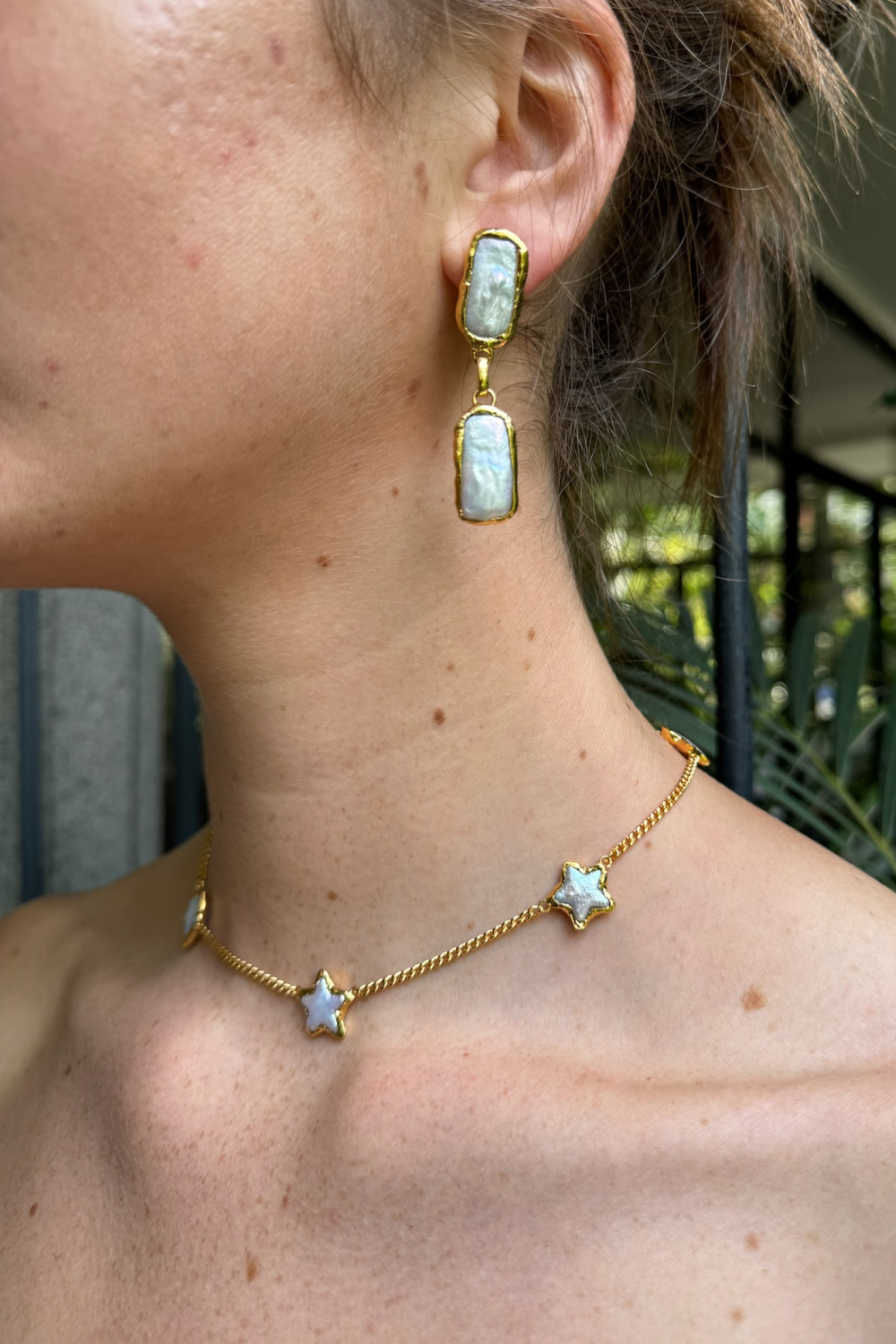 Pearl Star Necklace - Tea & Tequila