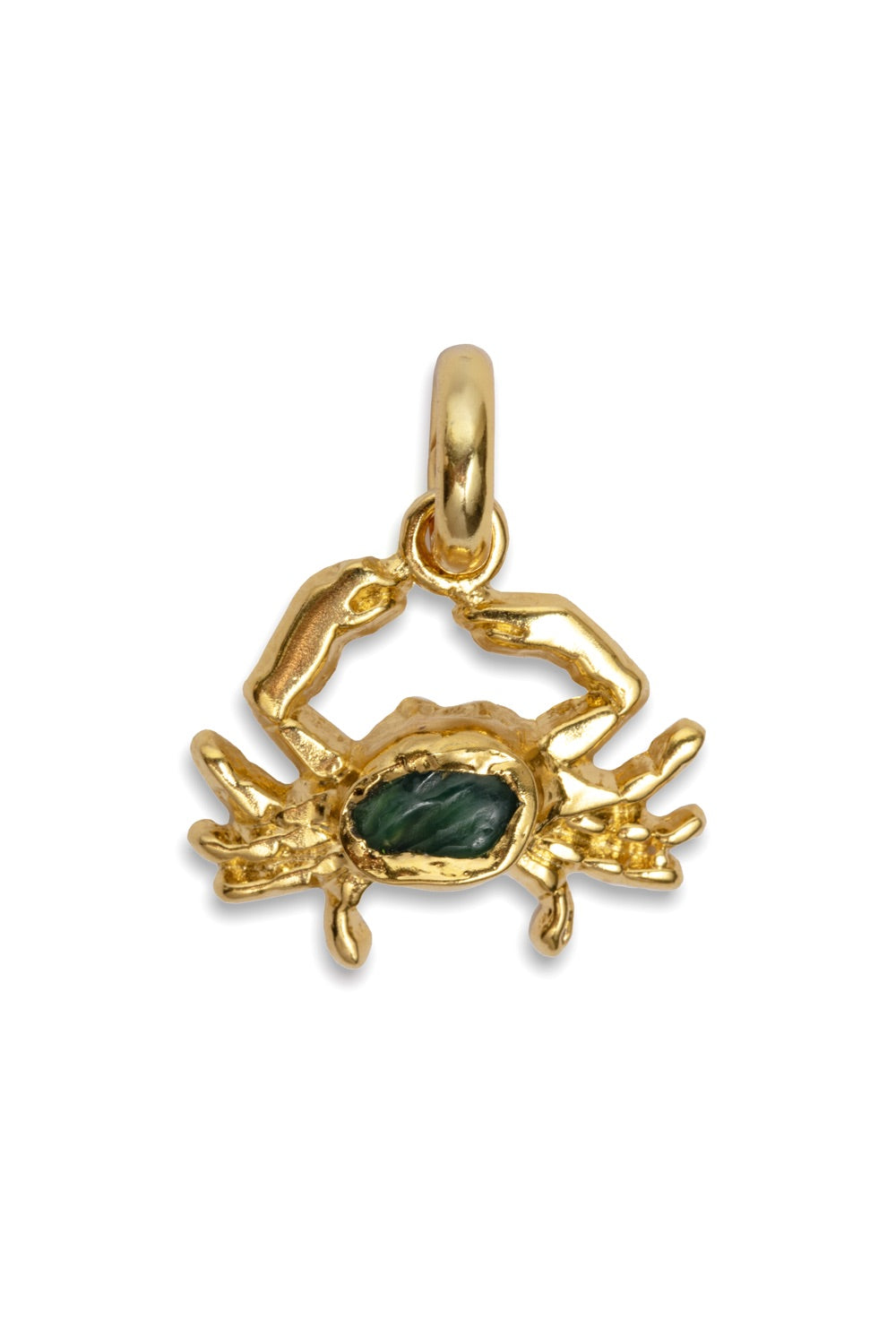 Gemstone Crab Charm in Gold - Tea & Tequila