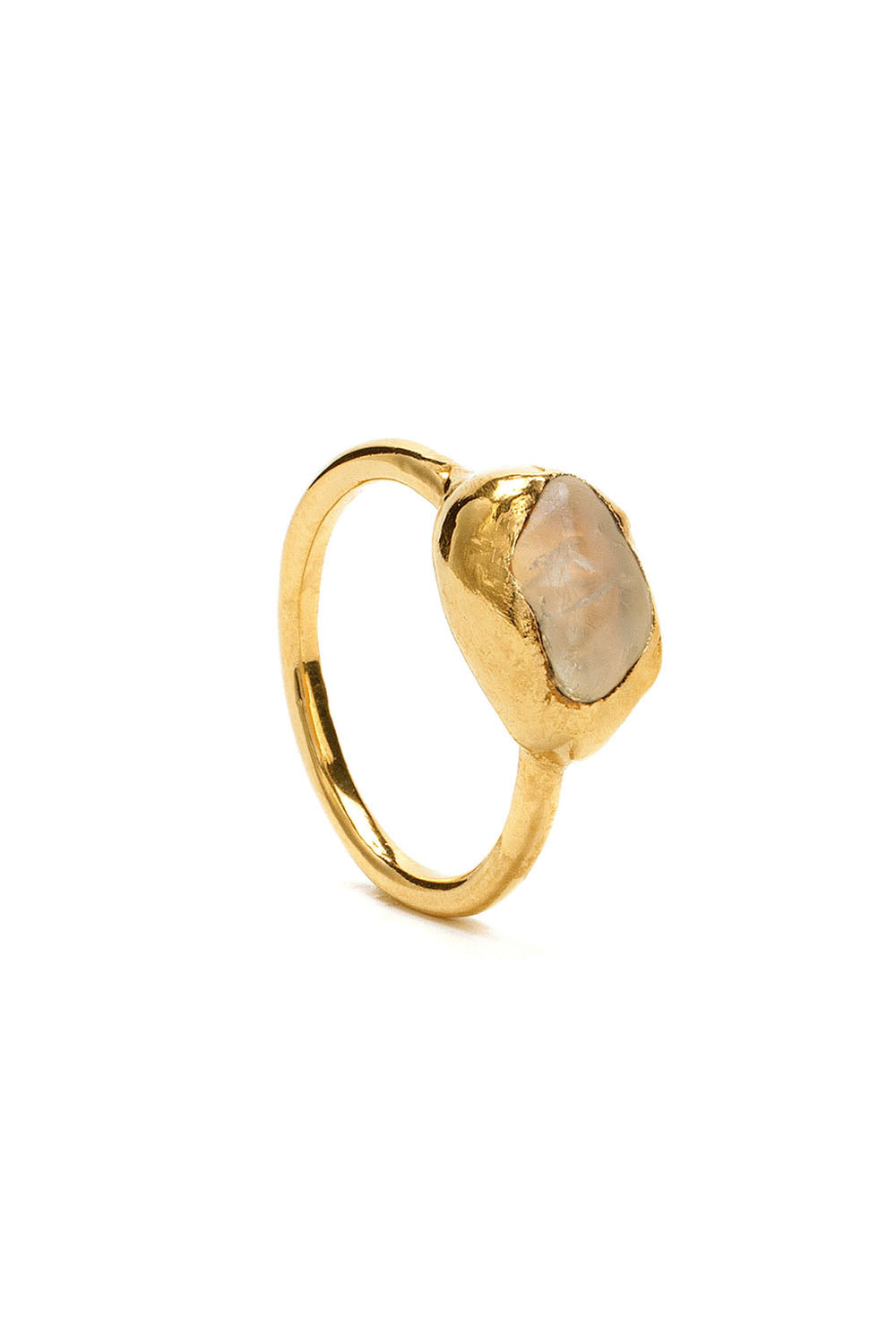 Crystal Aura Ring in Gold - Tea & Tequila