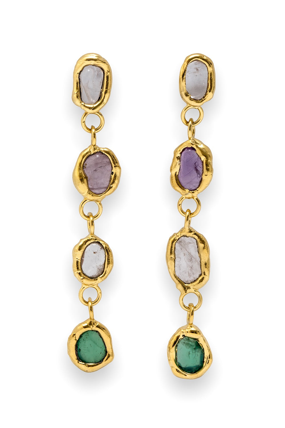 Gemstone Drop Earrings - Tea & Tequila