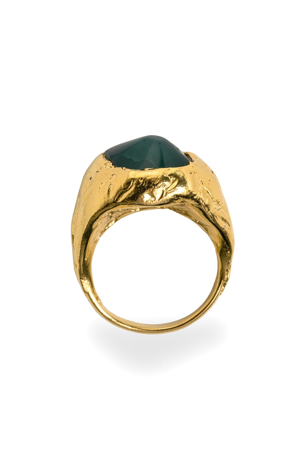 Large Gemstone Ring in Gold - Tea & Tequila