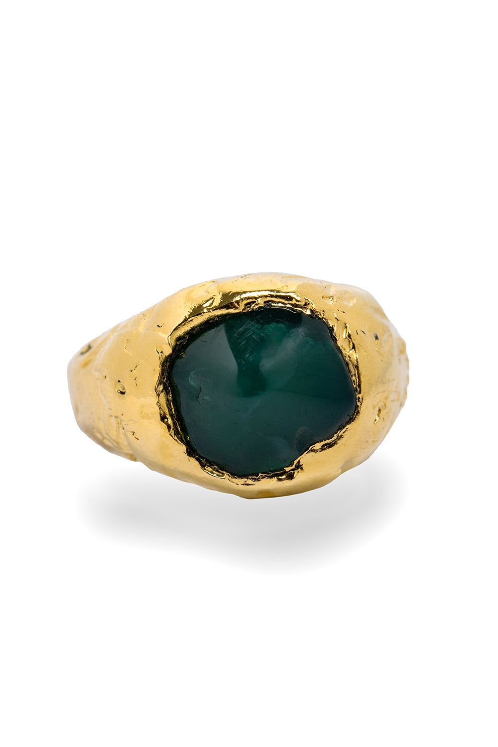 Large Gemstone Ring in Gold - Tea & Tequila