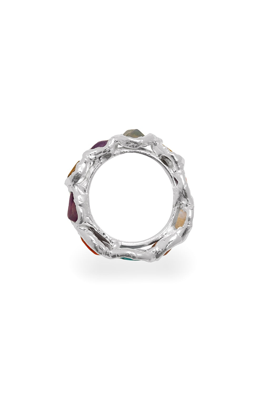 Rainbow Ring in Silver - Tea & Tequila