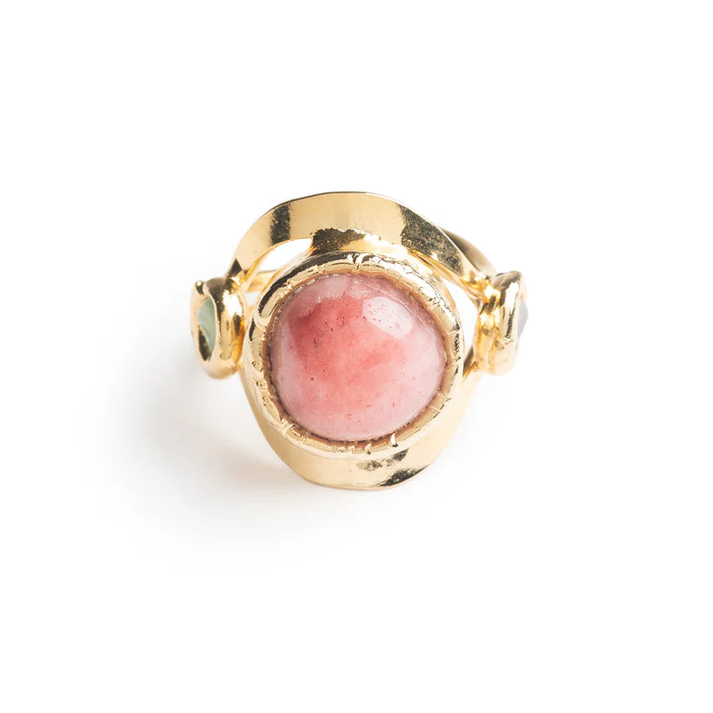 Crystal Protection Ring in Gold - Tea & Tequila