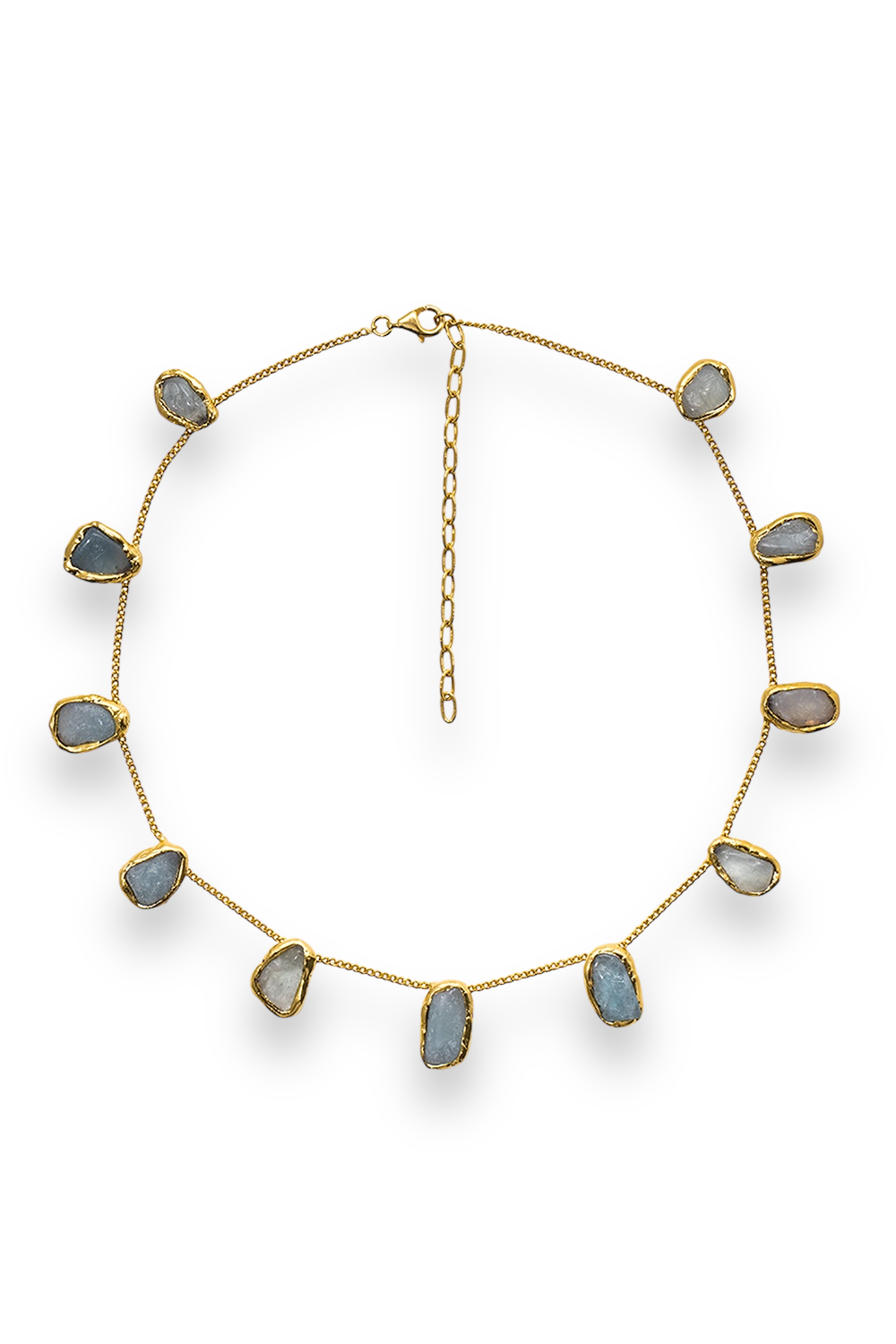 Gemstone Chain Necklace in Gold - Tea & Tequila