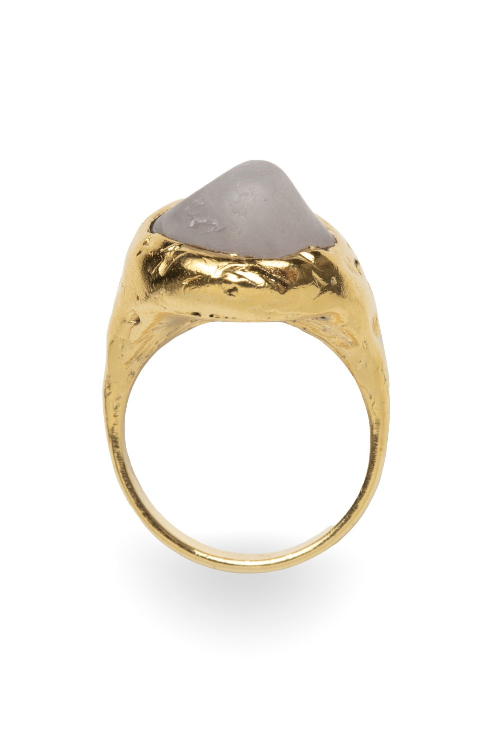 Large Gemstone Ring in Gold - Tea & Tequila