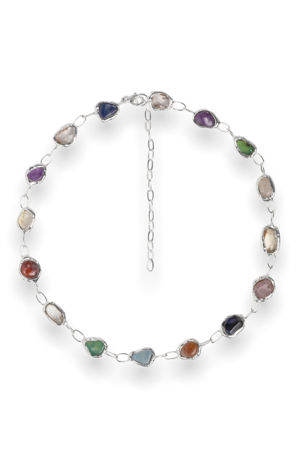 Rainbow Necklace in Silver - Tea & Tequila