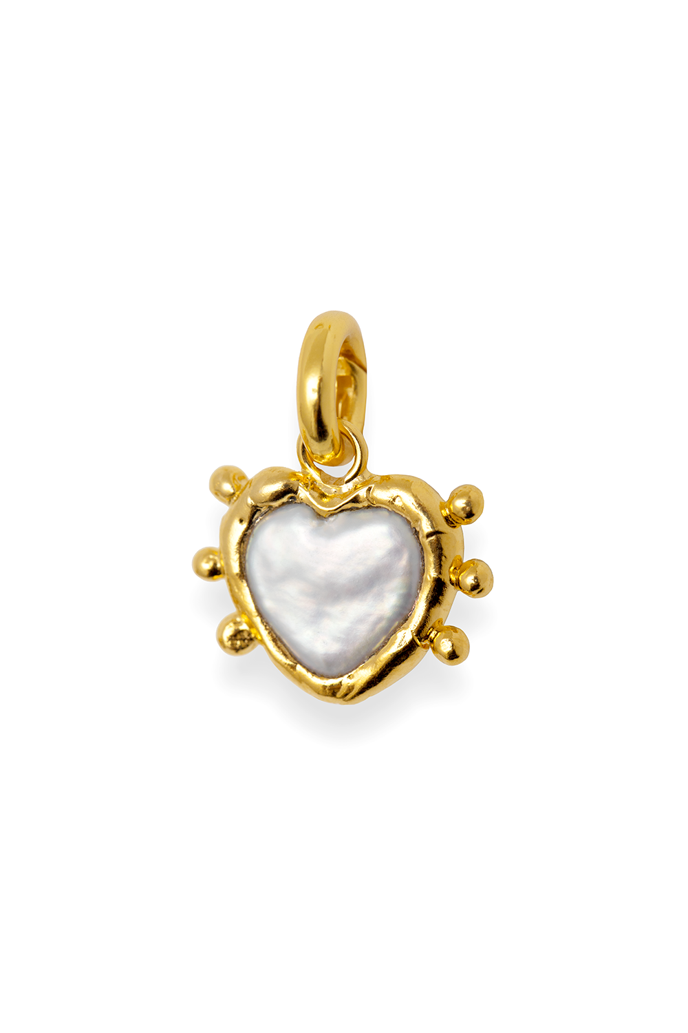 Sacred Heart Pearl Charm - Tea & Tequila