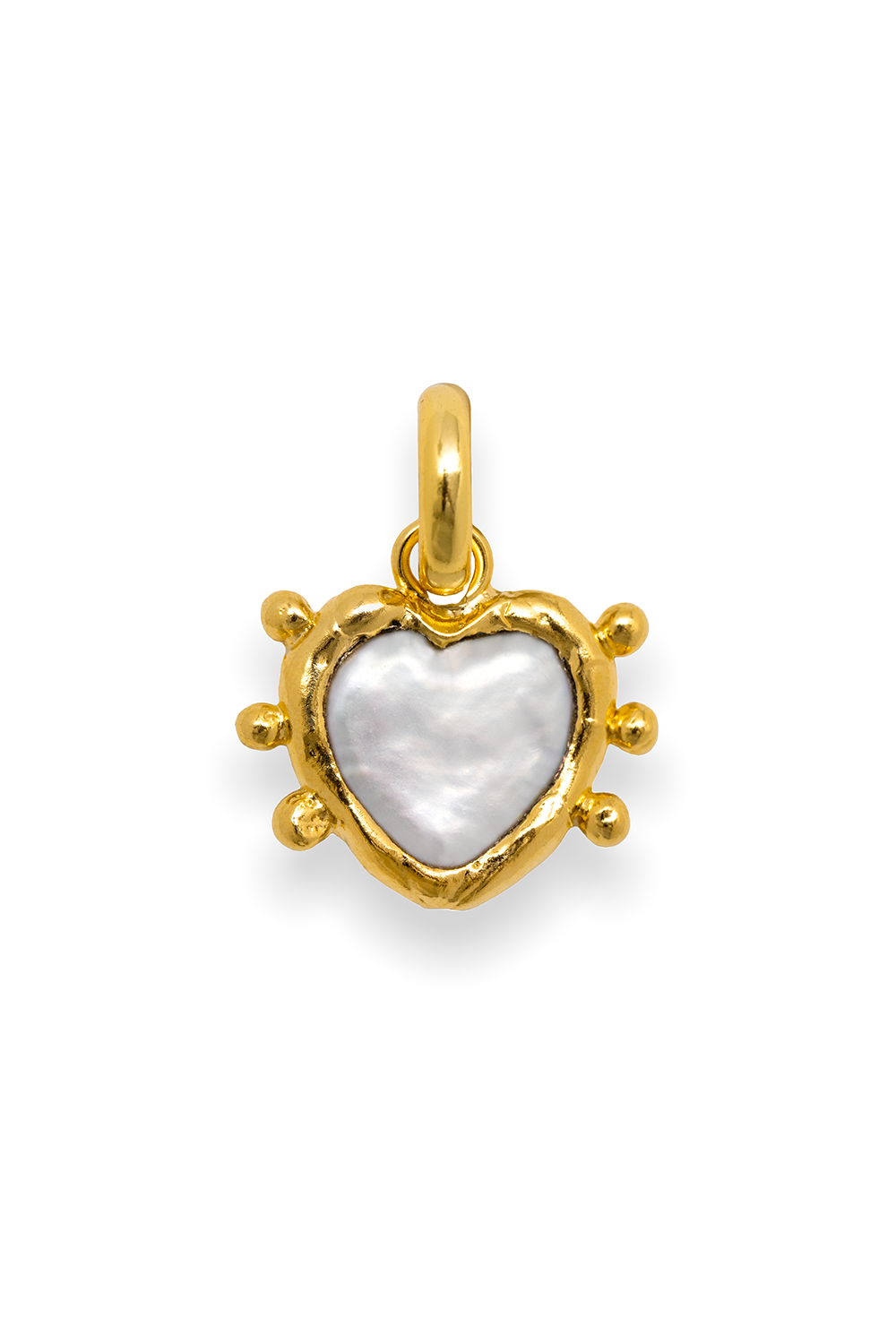 Sacred Heart Pearl Charm - Tea & Tequila