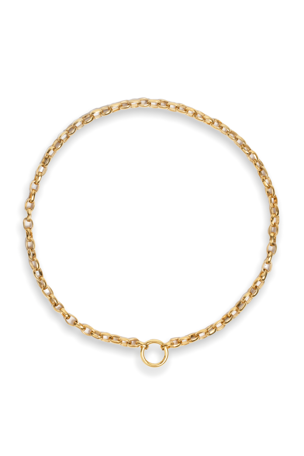 Oval Charm Loop Chain in Gold - Tea & Tequila